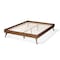 Baxton Studio Lissette Walnut Brown Finished Wood Full Size Platform Bed Frame 156-9407 - alternate 4